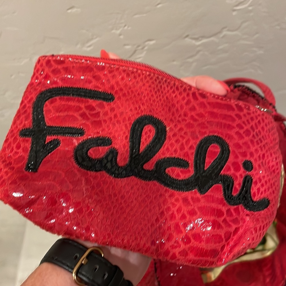 Carlos Falchi Python Embossed Bag - image 3